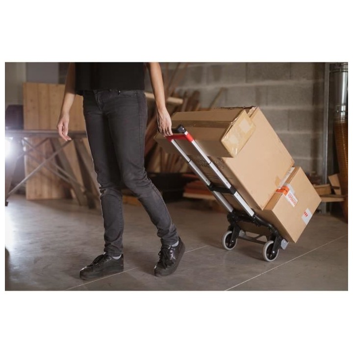 Diable pliable MANUPRO - Charge maximale 70 kg - Hauteur réglable - N