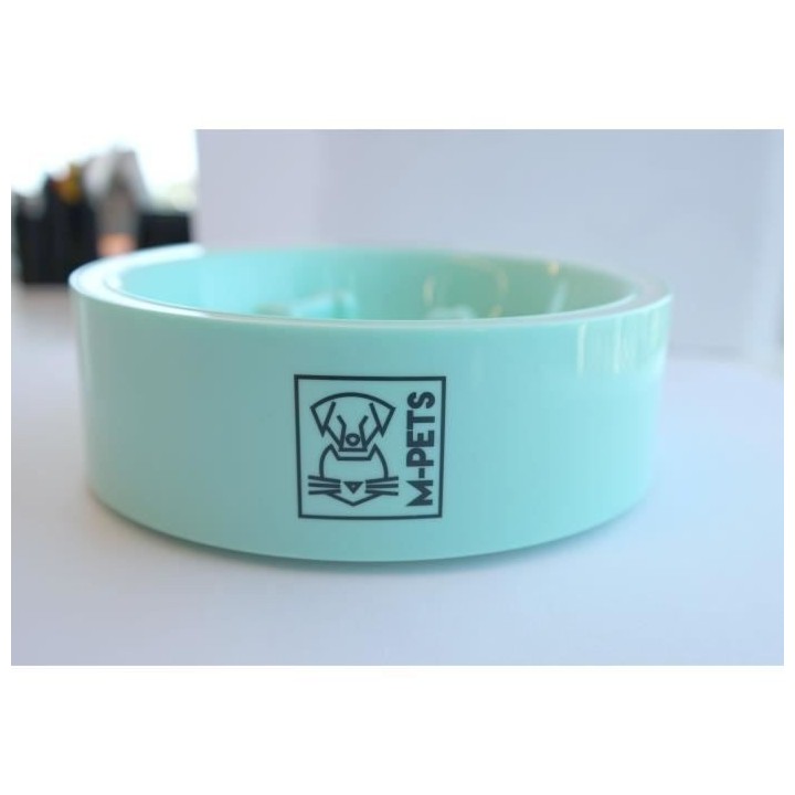 Gamelle ronde intelligente YUMI Anti-gloutons – Vert – Pour chien