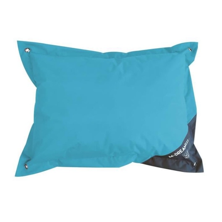 MPETS Coussin d'extérieur Natuna 120 cm - Taille L - Turquoise et gri
