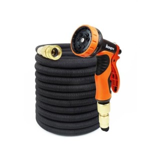 Tuyau d'arrosage MANUPRO - Extensible/Rétractable - 15 m - Diametre 1