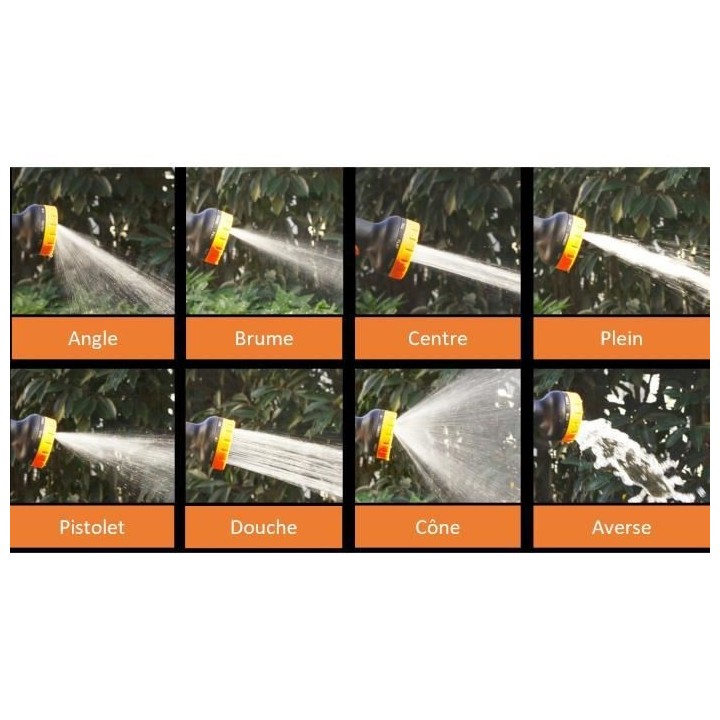 Tuyau d'arrosage MANUPRO - Extensible/Rétractable - 15 m - Diametre 1