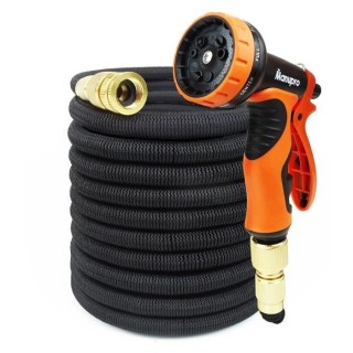 Tuyau d'arrosage MANUPRO - Extensible/Rétractable - 30 m - Diametre 1