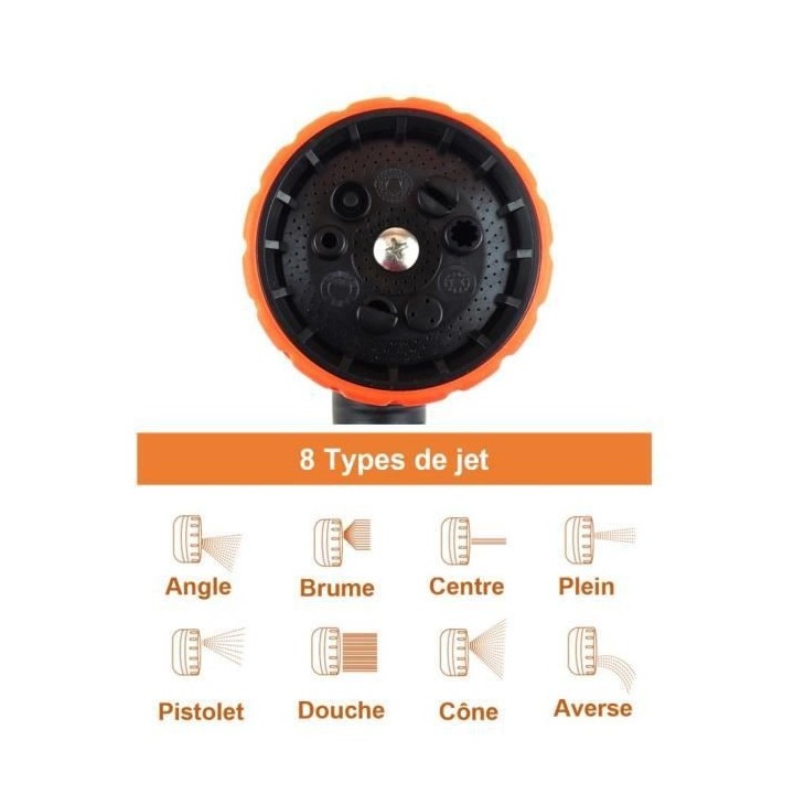 Tuyau d'arrosage MANUPRO - Extensible/Rétractable - 30 m - Diametre 1