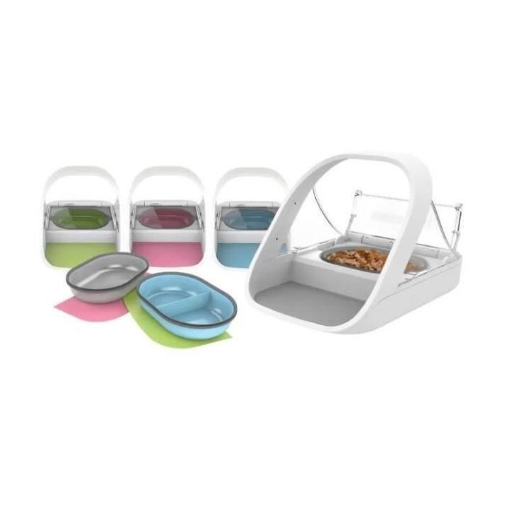 SUREFEED Distributeur de nourriture a puce électronique - Blanc (Livr