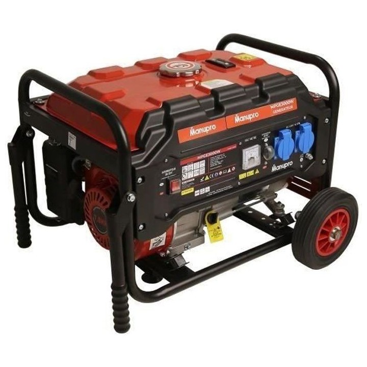 MANUPRO Groupe électrogene a moteur essence 4 temps OHV - 3000 W - R
