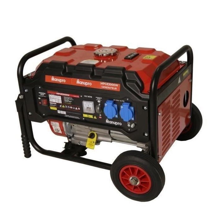 MANUPRO Groupe électrogene a moteur essence 4 temps OHV - 3000 W - R