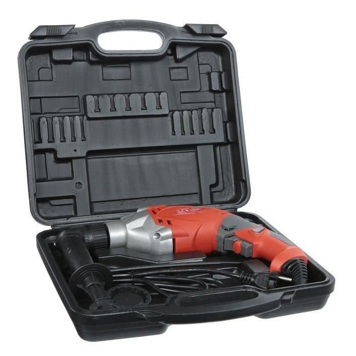 MANUPRO Coffret Perceuse visseuse électrique - A percussion - 1100W