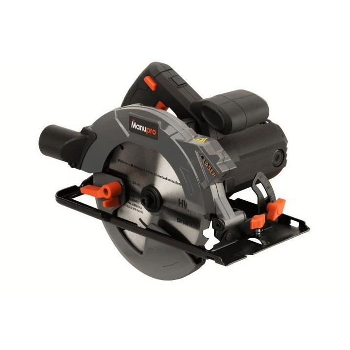 MANUPRO Scie circulaire électrique 1800 W - Lame de 185 mm