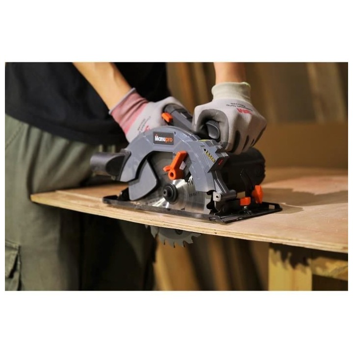 MANUPRO Scie circulaire électrique 1800 W - Lame de 185 mm