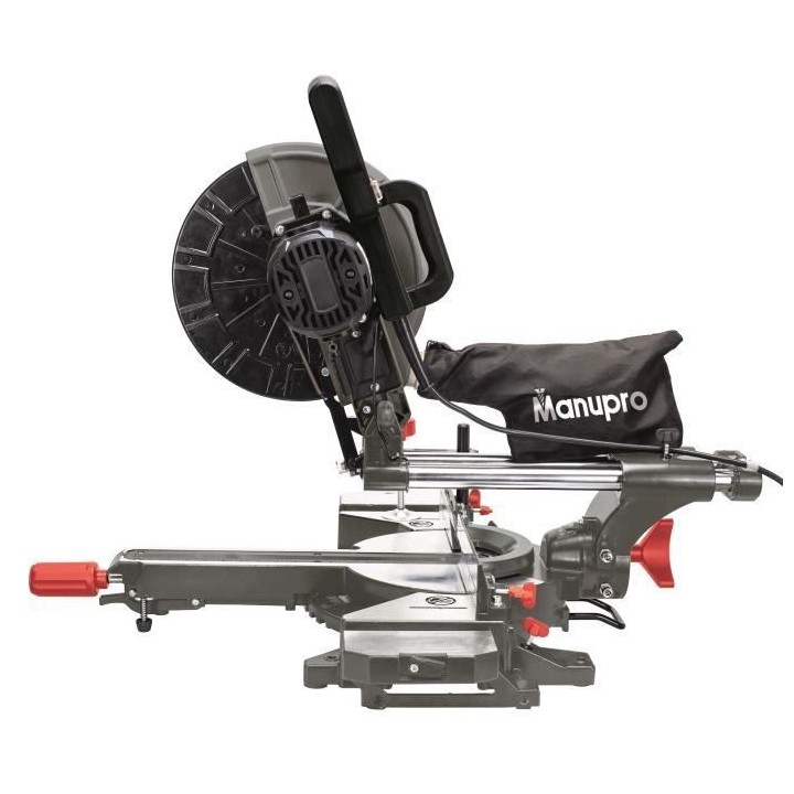 Scie a onglet radiale MANUPRO - 2000W - 2 lames 255 mm - Multi matéri