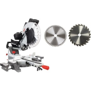 Scie a onglet radiale MANUPRO - 2000W - 2 lames 305 mm - Multi usage -