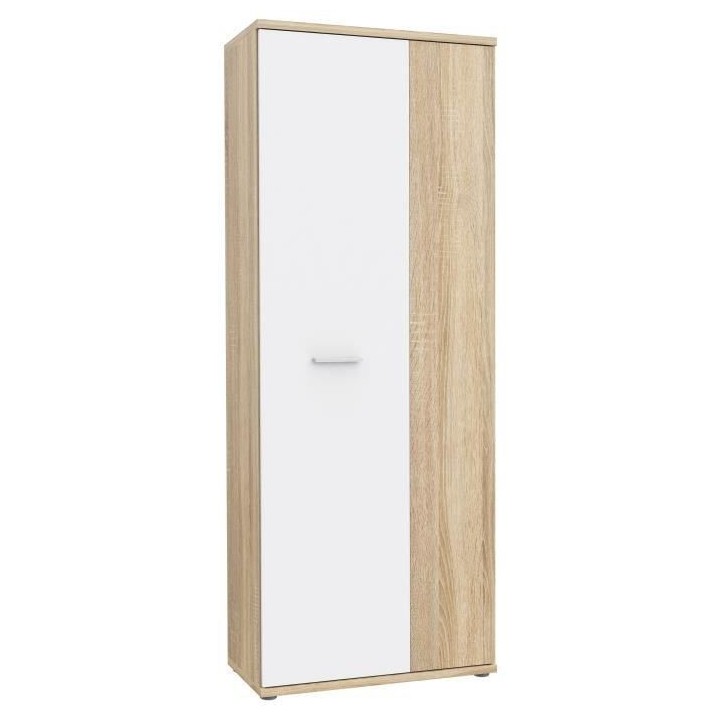 Armoire a chaussures MISCA - Style contemporain décor chene sonoma et