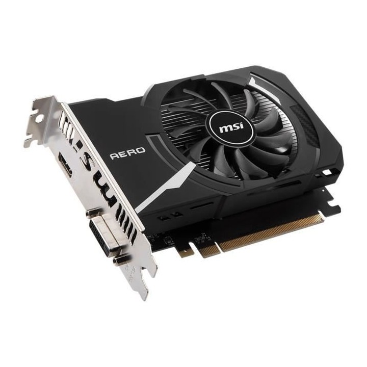 MSI GT 1030 AERO ITX 2GD4 OC Carte graphique GF GT 1030 2 Go DDR4 PCIe