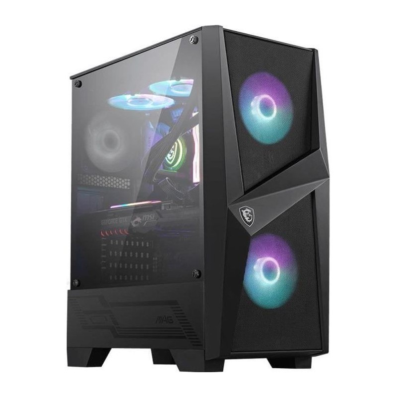 MSI BOITIER PC MAG FORGE 100R - Noir - Verre trempé - Format ATX (306-7G03R21-809)