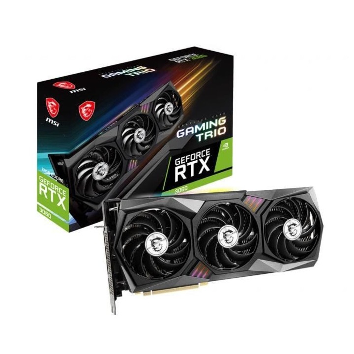 Carte Graphique - MSI - GeForce RTX 3060 GAMING Z TRIO 12G - 12 Go - G