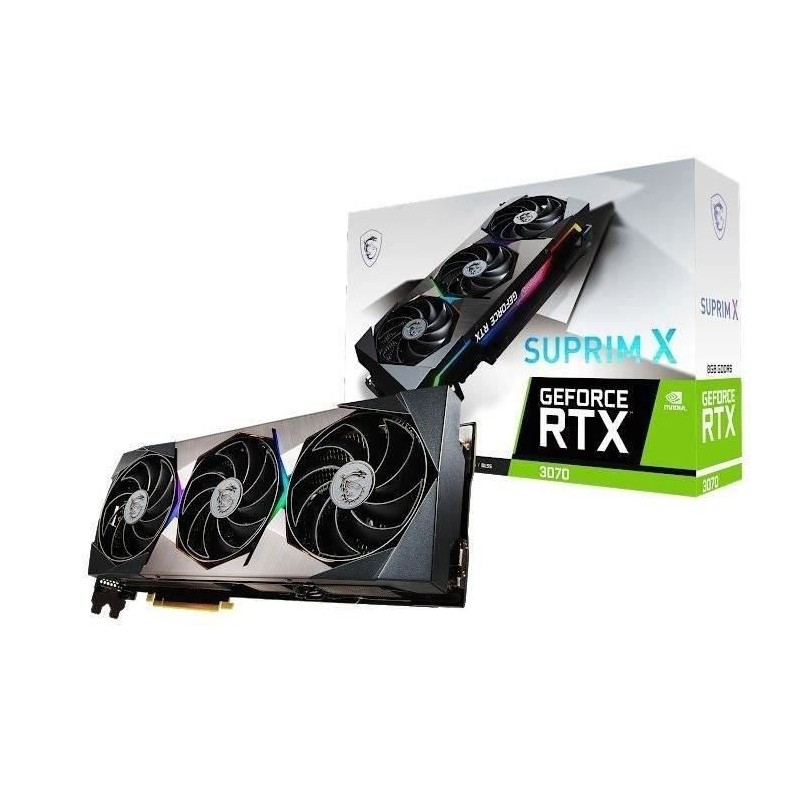 MSI Suprim X - Carte Graphique RTX 3070 LHR - 8Go - (912-V390-281)