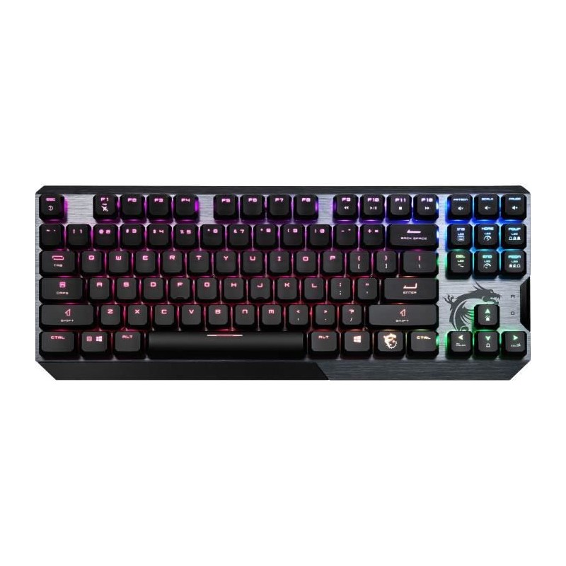 MSI - Clavier mécanique LED RGB - VIGOR GK50 LOW PROFILE TKL FR