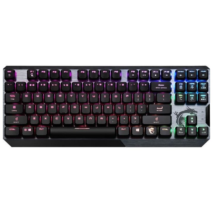 MSI - Clavier mécanique LED RGB - VIGOR GK50 LOW PROFILE TKL FR