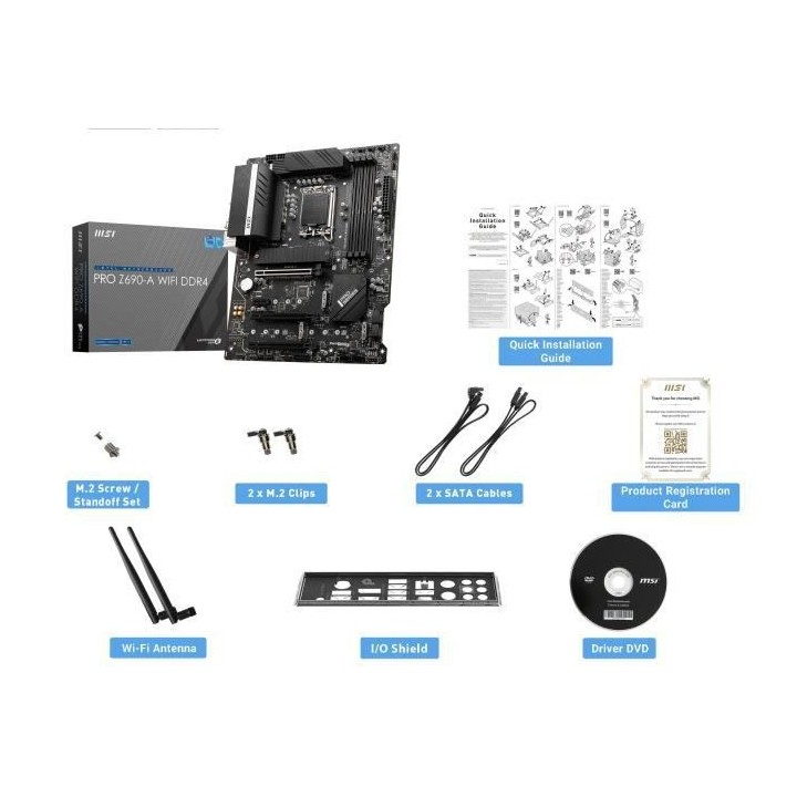 MSI - PRO Z690-A WIFI DDR4 - Carte Mere - Socket LGA 1700 - Chipset In