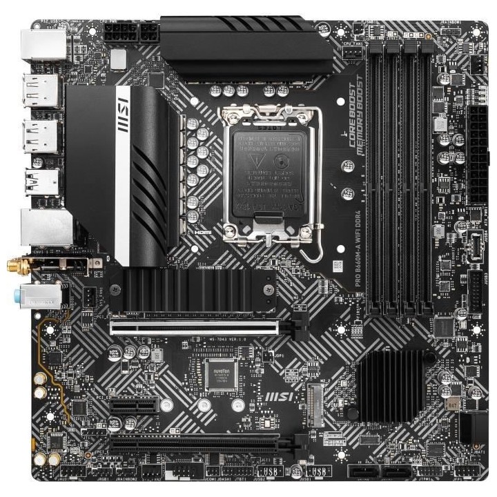 MSI - PRO B660M-A WIFI DDR4 - Carte Mere - Socket LGA 1700 - Chipset I