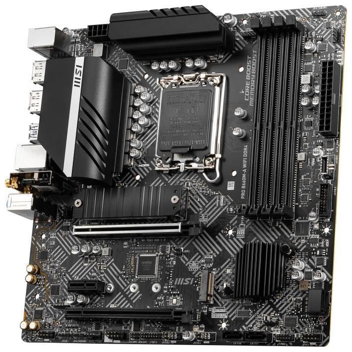 MSI - PRO B660M-A WIFI DDR4 - Carte Mere - Socket LGA 1700 - Chipset I