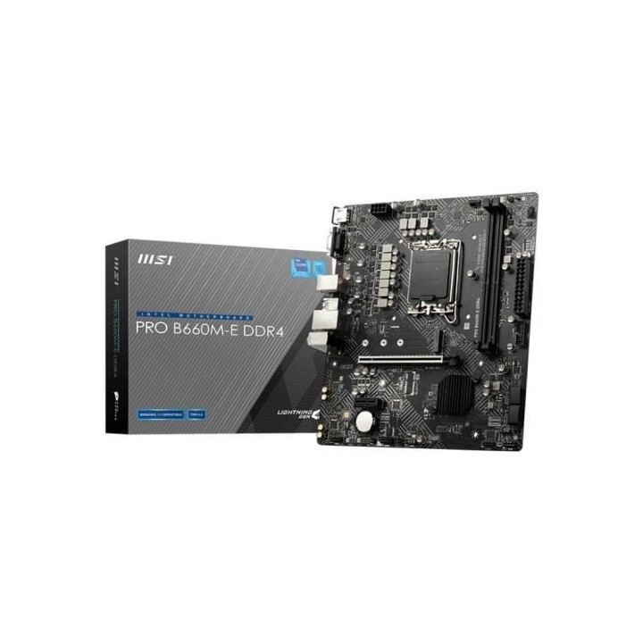 MSI - PRO B660M-E DDR4 - Carte Mere - Socket LGA 1700 - Chipset Intel