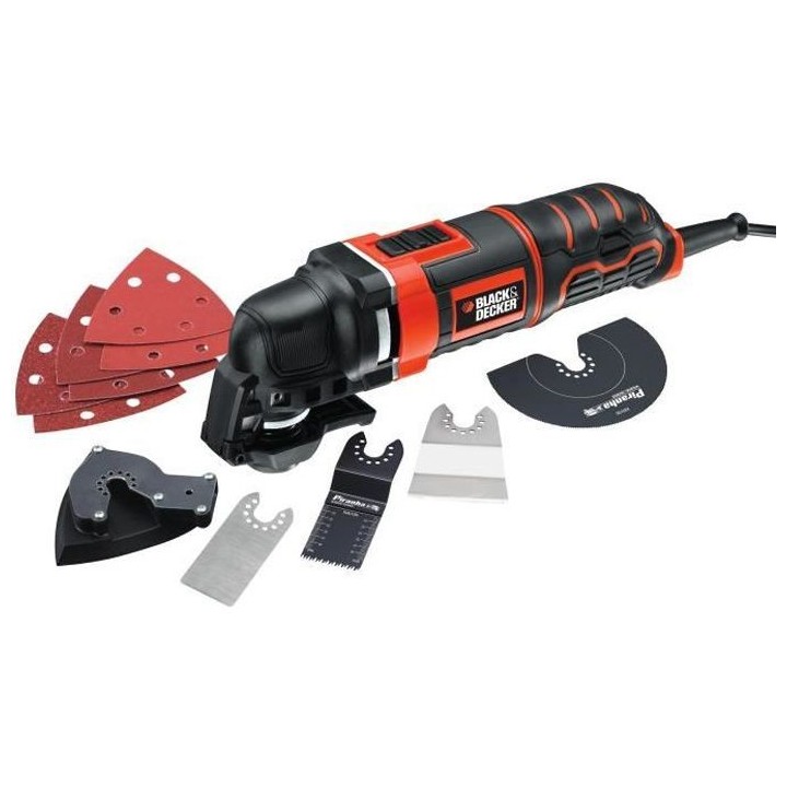Outil multi-fonctions oscillatoire filaire 300W BLACK+DECKER (En coffr
