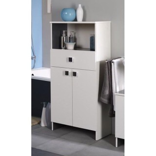 EKIPA Meuble de salle de bain L 59 cm - Blanc - HORIZON