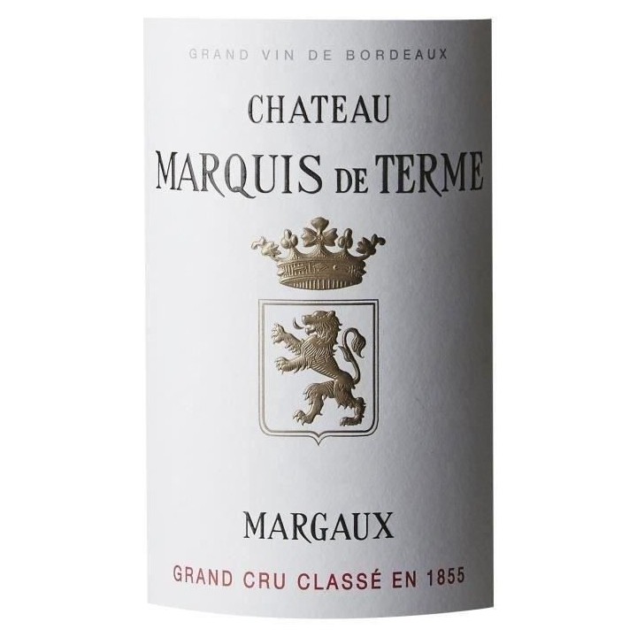 Château Marquis de Terme 2018 Margaux Grand Cru - Vin rouge de Bordea