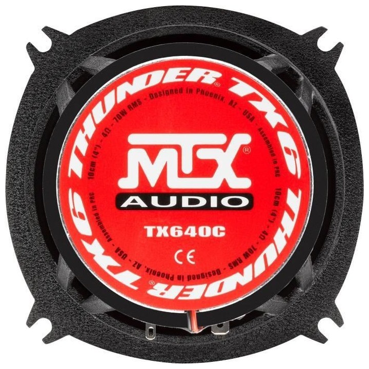MTX TX640C Haut-parleurs voiture Coaxiaux 10cm 2 voies 70W RMS 4O Châ