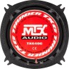 MTX TX640C Haut-parleurs voiture Coaxiaux 10cm 2 voies 70W RMS 4O Châssis alu Tweeters néodyme dôme soie Membrane pulpe célu