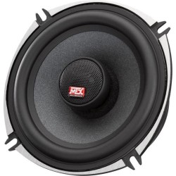 MTX TX650C Haut-parleurs voiture Coaxiaux 13cm 2 voies 80W RMS 4O châssis alu Tweeters néodyme dôme soie Membrane pulpe célu