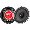 MTX TX665C Haut-parleurs voiture Coaxiaux 16,5cm 2 voies 90W RMS 4O Châssis alu Tweeters néodyme dôme soie Membrane pulpe cé