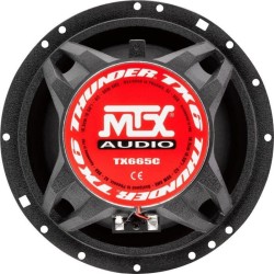 MTX TX665C Haut-parleurs voiture Coaxiaux 16,5cm 2 voies 90W RMS 4O Châssis alu Tweeters néodyme dôme soie Membrane pulpe cé