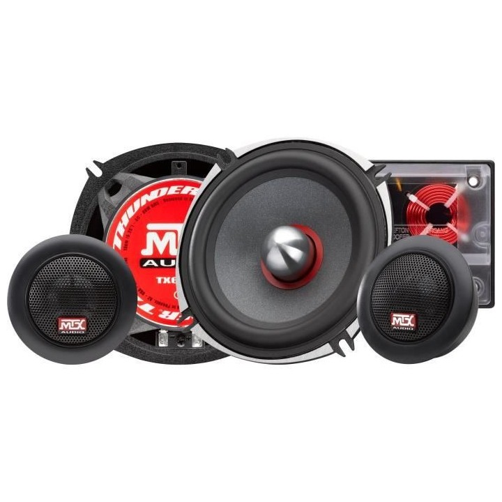 MTX TX650S Haut-parleurs voiture Kit 13cm 2 voies 80W RMS 4O Châssis