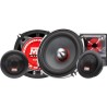 MTX TX650S Haut-parleurs voiture Kit 13cm 2 voies 80W RMS 4O Châssis alu Tweeters néodyme dôme soie Membrane pulpe célulose