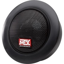 MTX TX650S Haut-parleurs voiture Kit 13cm 2 voies 80W RMS 4O Châssis alu Tweeters néodyme dôme soie Membrane pulpe célulose