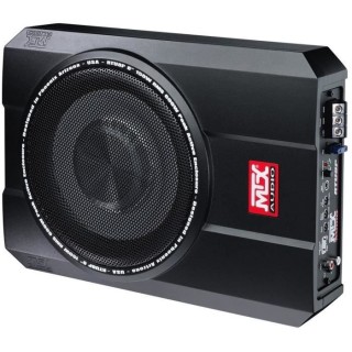 MTX RTU8P Caisson de grave amplifié extra plat voiture 20cm 150W RMS