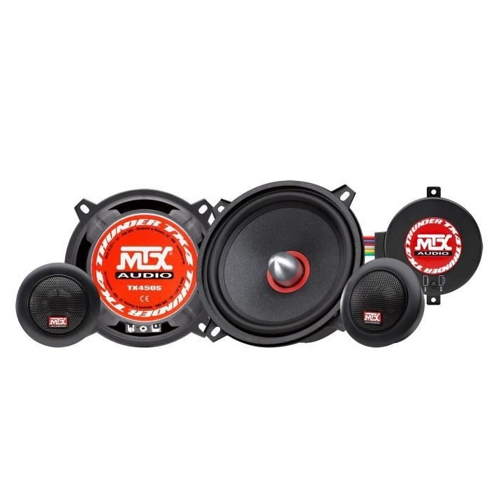 MTX TX450S Haut-parleurs voiture Kit 2 voies 13cm 70W RMS 4O Tweeters