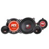 MTX TX450S Haut-parleurs voiture Kit 2 voies 13cm 70W RMS 4O Tweeters néodyme 25mm Membranes pulpe célulose