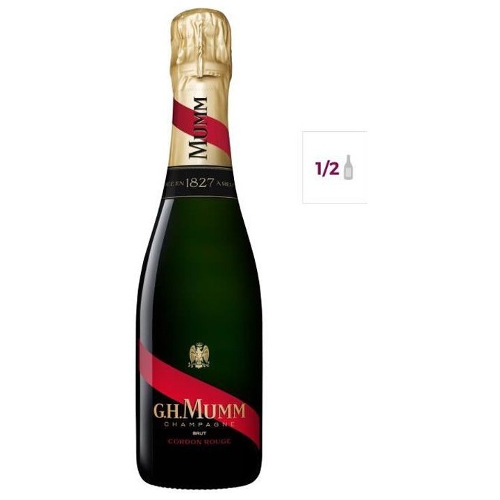 Champagne Mumm Cordon Rouge - 37,5 cl demi-bouteille