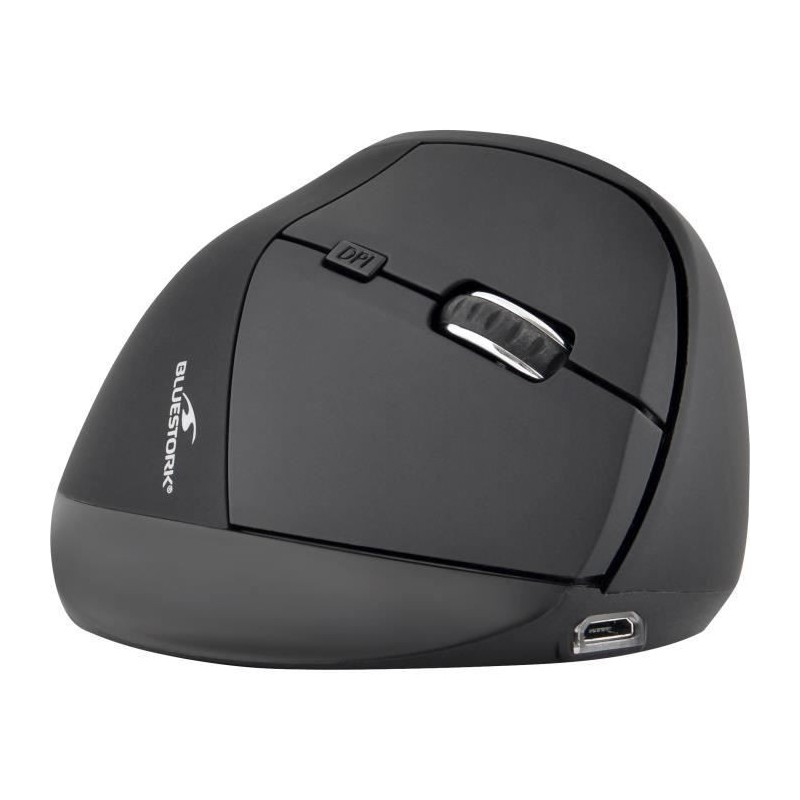 Souris ergonomique - Sans fil - Bluestork - Optique - 1 200 dpi - 6 Boutons - PC / MAC