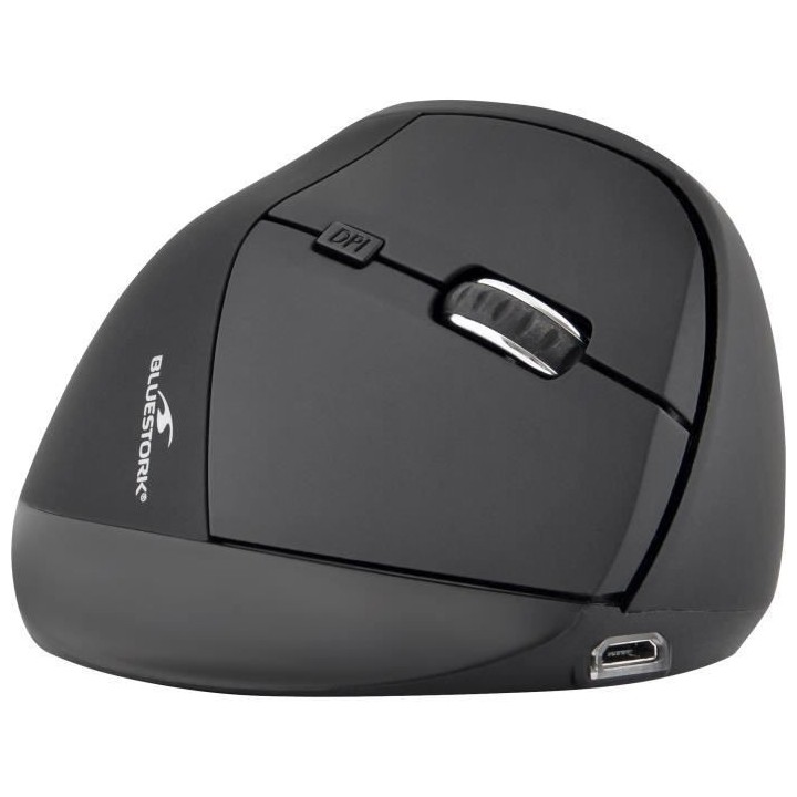 Souris ergonomique - Sans fil - Bluestork - Optique - 1 200 dpi - 6 Bo