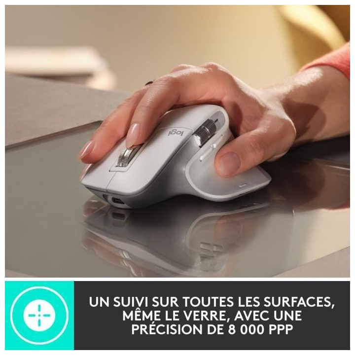 Logitech - Souris sans fil - MX Master 3S Performance, Ergonomique - G