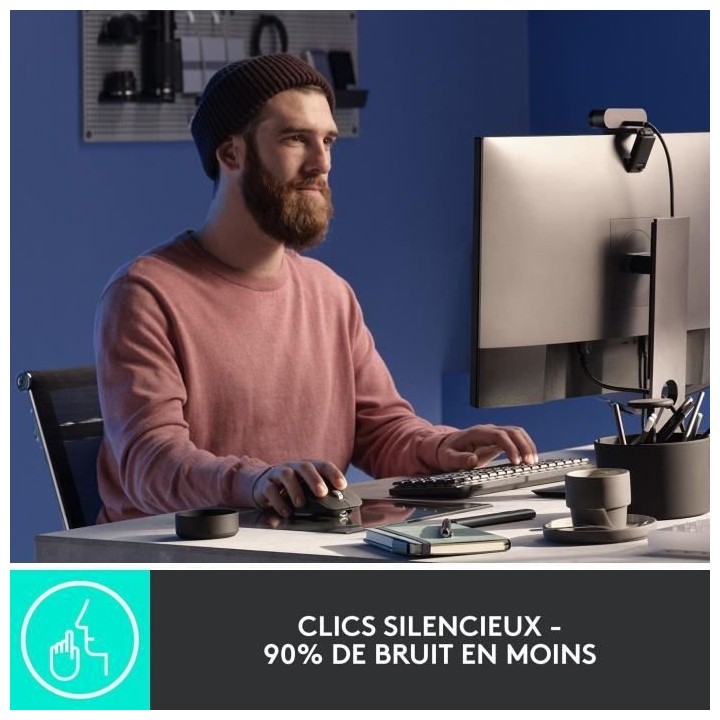 Logitech - Souris sans fil - MX Master 3S Performance, Ergonomique - G