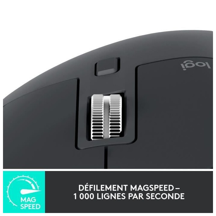 Logitech - Souris sans fil - MX Master 3S Performance, Ergonomique - G