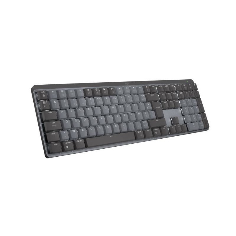 Logitech - Clavier Sans Fil - MX - Mécanique - Rétroéclairé Performant - Touches Tactiles - Graphite