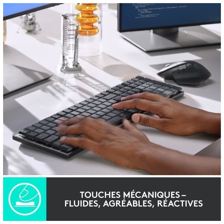 Logitech - Clavier Sans Fil - MX - Mécanique - Rétroéclairé Perfor