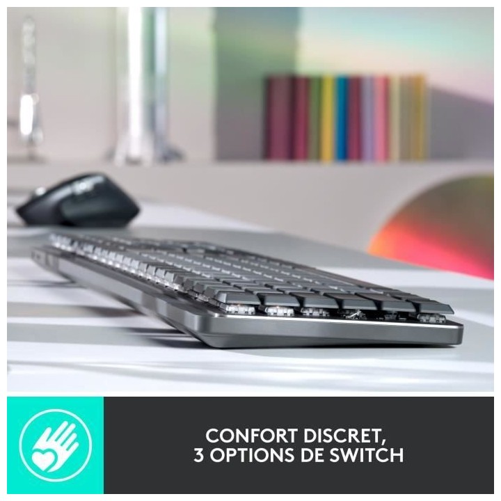 Logitech - Clavier Sans Fil - MX - Mécanique - Rétroéclairé Perfor
