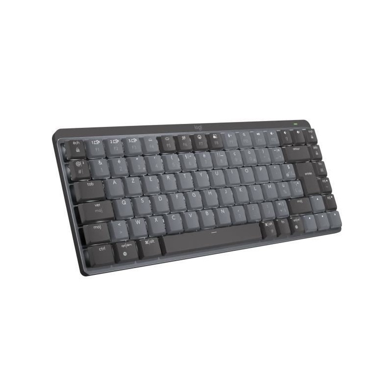 Logitech - Clavier Sans Fil- MX Mini - Mécanique - Rétroéclairé Performant - Touches Tactiles - Graphite